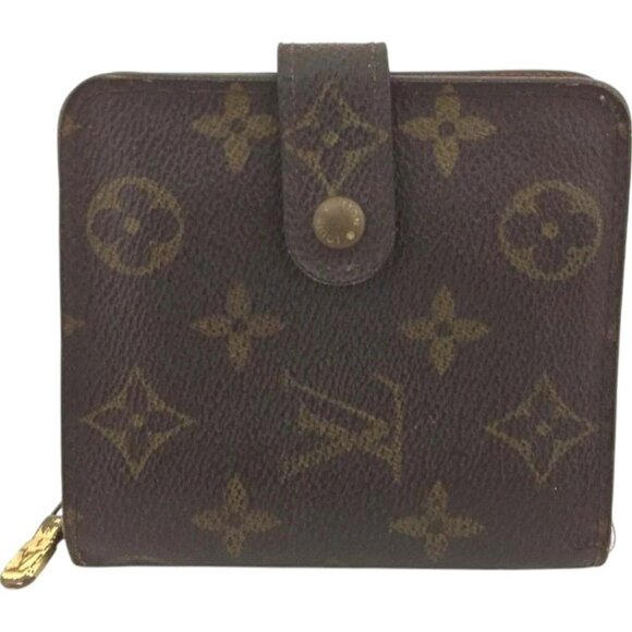 010152BO (L1) Louis Vuitton Wallet Long Compact Brown Monogram - Picture 1 of 9